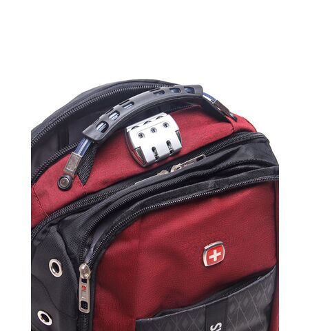 Рюкзак No Brand 7027 SWISSGEAR Black Red, 7-е