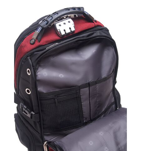 Рюкзак No Brand 7027 SWISSGEAR Black Red, 8-е