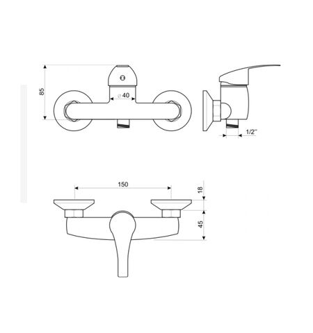 Смеситель Liveno DECA 35 (ARM-DECA35-4), 5-е