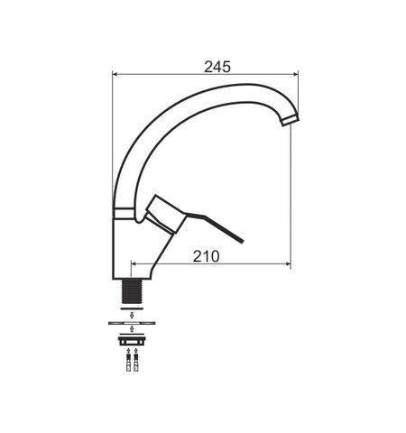 Смеситель Liveno VESTO (ARM-VESTO-5A), 2-е