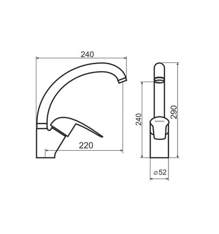 Смеситель Liveno YONIC (ARM-YONIC-5A), 4-е