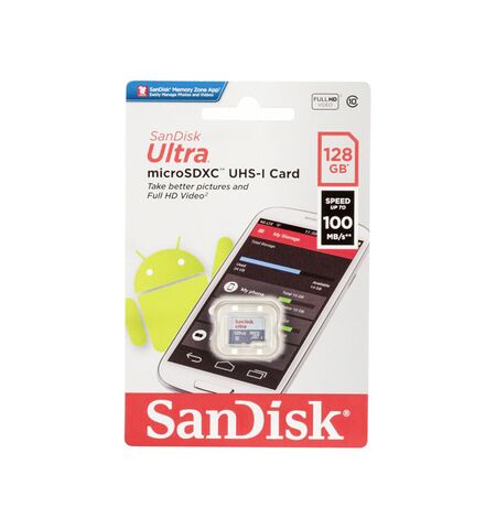 Карта памяти SanDisk Ultra microSDXC 128GB Class10 UHS-I U1 (SDSQUNR-128G-GN6MN), 2-е
