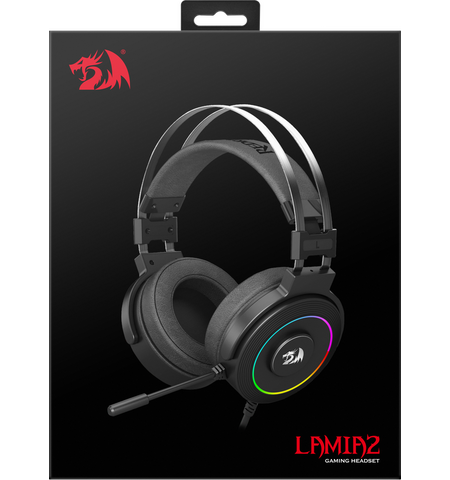 Игровые наушники с микрофоном REDRAGON LAMIA 2 Black, 14-е