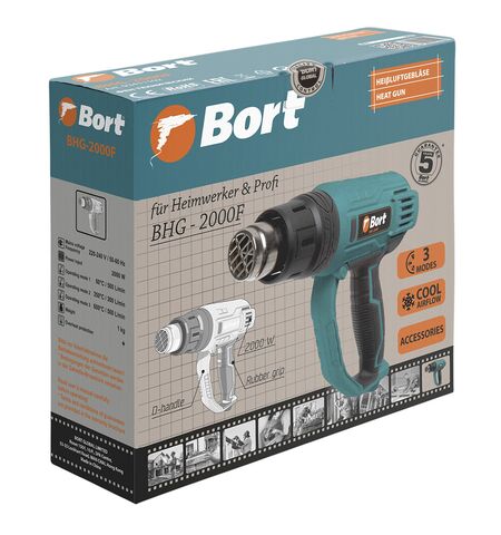 Промышленный фен Bort BHG-2000F, 5-е