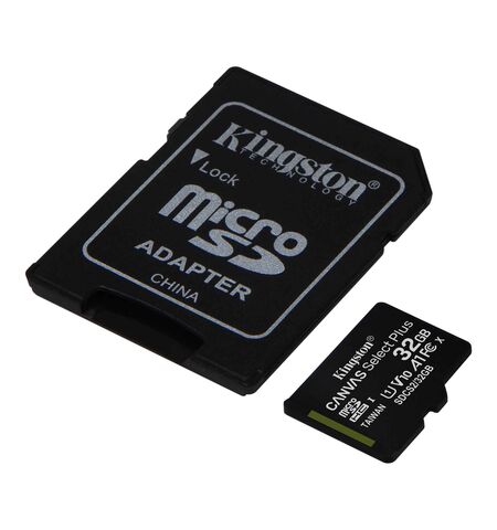 Карта памяти Kingston Canvas Select Plus microSDXC 32GB Class10 UHS-I U1 V10 A1 + SD Adapter (SDCS2/32GB), 2-е фото товара в интерент-магазине freenet.by Карта памяти Kingston Canvas Select Plus microSDXC 32GB Class10 UHS-I U1 V10 A1 + SD Adapter (SDCS2/32GB), 2-е