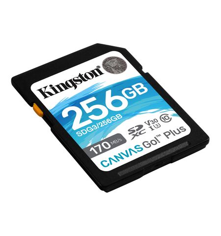 Карта памяти Kingston CANVAS Go! SDXC 256GB Class10 UHS-I U3 V30 (SDG3/256GB), 3-е