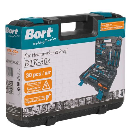 Универсальный набор инструментов Bort BTK-30E (30 предметов), 4-е