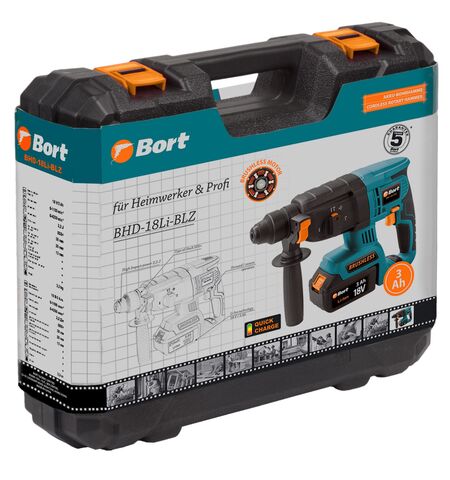 Перфоратор Bort BHD-18Li-BLZ, 7-е
