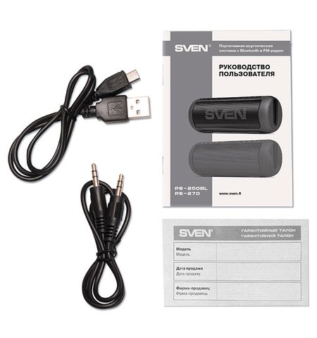 Портативная колонка SVEN PS-270, 6-е