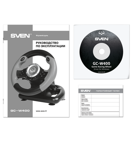 Игровой руль SVEN GC-W400, 6-е фото товара в интерент-магазине freenet.by Игровой руль SVEN GC-W400, 6-е