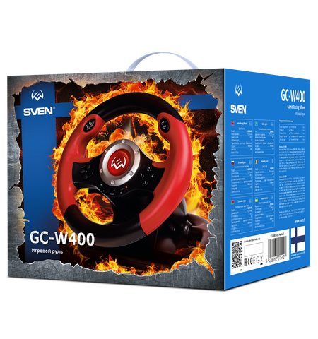 Игровой руль SVEN GC-W400, 7-е фото товара в интерент-магазине freenet.by Игровой руль SVEN GC-W400, 7-е