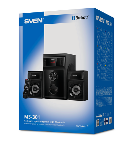 Акустическая система с Bluetooth SVEN MS-301, 8-е