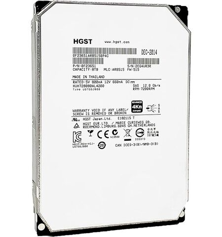 Жесткий диск HGST Ultrastar He8 8TB (HUH728080AL4200)