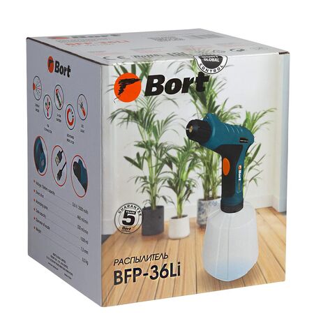 Аккумуляторный опрыскиватель Bort BFP-36-Li, 7-е