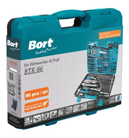 Универсальный набор инструментов Bort BTK-86 (86 предметов), 12-е