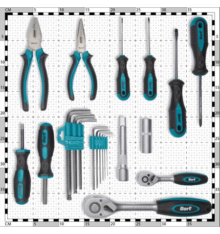 Универсальный набор инструментов Bort BTK-86 (86 предметов), 7-е