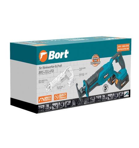 Сабельная пила Bort BRS-21LI-FD, 6-е фото товара в интерент-магазине freenet.by Сабельная пила Bort BRS-21LI-FD, 6-е