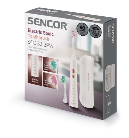 Электрическая зубная щетка SENCOR SOC 3313PW, 7-е фото товара в интерент-магазине freenet.by Электрическая зубная щетка SENCOR SOC 3313PW, 7-е