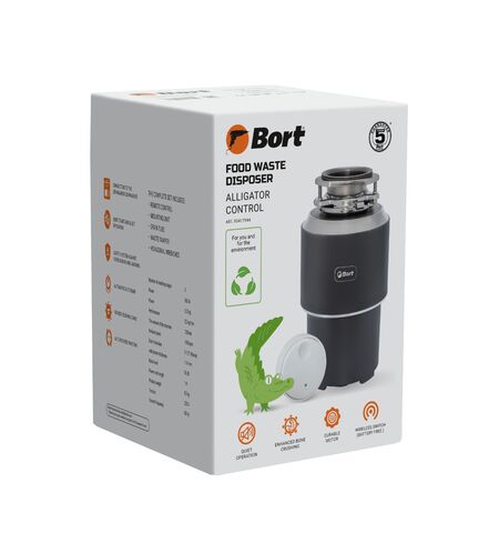 Измельчитель пищевых отходов Bort ALLIGATOR CONTROL, 5-е