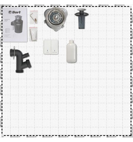 Измельчитель пищевых отходов Bort ALLIGATOR GREEN, 6-е