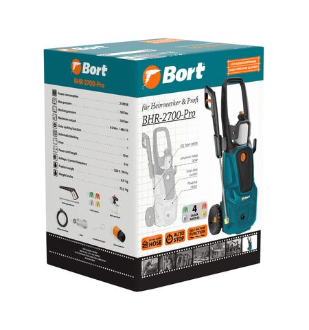 Мойка высокого давления Bort BHR-2700-Pro, 15-е