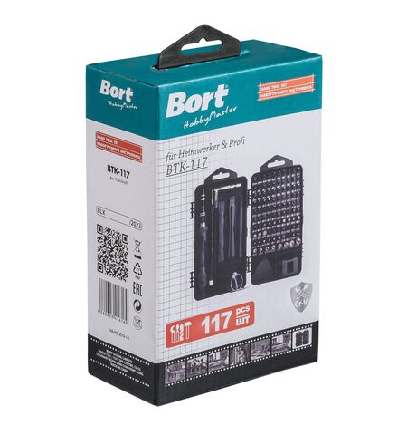Набор инструмента с битами и головками Bort BTK-117 (117 предметов), 5-е