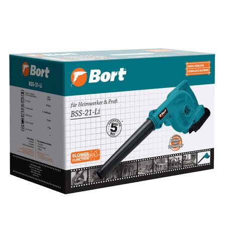 Ручная воздуходувка Bort BSS-21-LI, 8-е