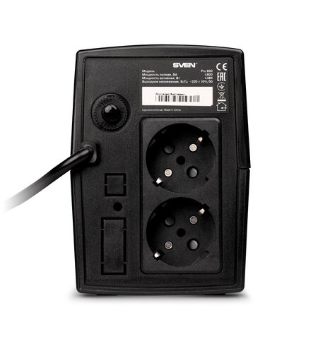Источник бесперебойного питания SVEN Pro 800, 3-е