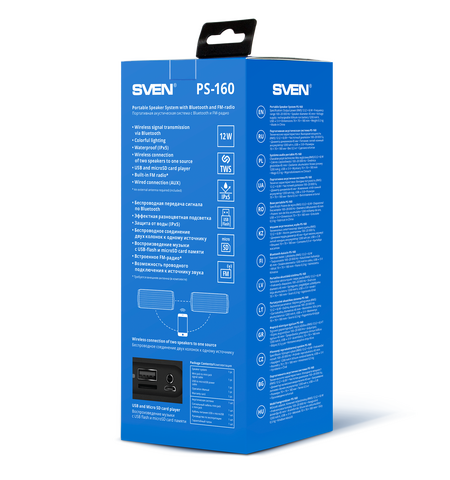Портативная колонка SVEN PS-160, 11-е