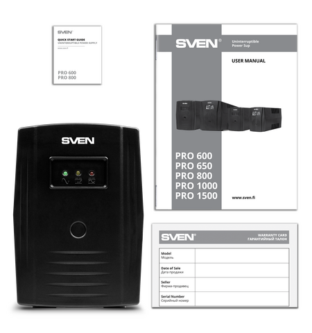Источник бесперебойного питания SVEN Pro 800, 4-е