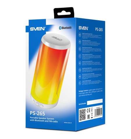 Портативная колонка SVEN PS-265, 12-е фото товара в интерент-магазине freenet.by Портативная колонка SVEN PS-265, 12-е