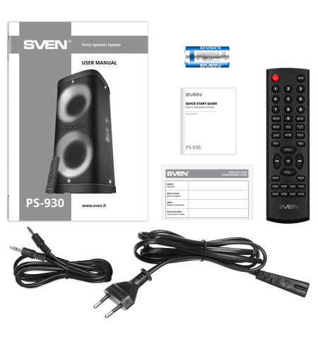 Портативная колонка SVEN PS-930, 14-е фото товара в интерент-магазине freenet.by Портативная колонка SVEN PS-930, 14-е