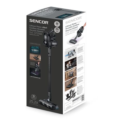 Вертикальный пылесос с влажной уборкой SENCOR SVC 0725BK, 14-е