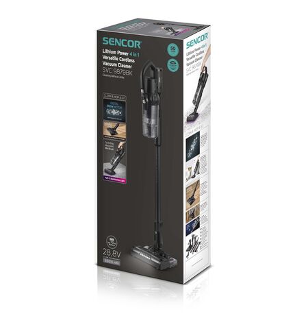 Вертикальный пылесос с влажной уборкой SENCOR SVC 9879BK, 29-е