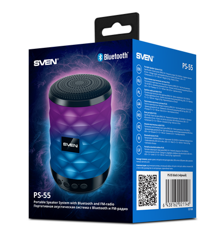 Портативная колонка SVEN PS-55, 12-е