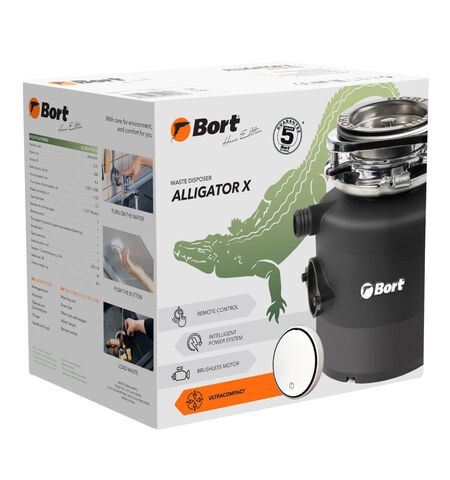 Измельчитель пищевых отходов Bort Alligator X, 15-е фото товара в интерент-магазине freenet.by Измельчитель пищевых отходов Bort Alligator X, 15-е