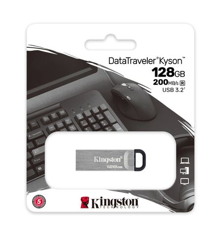 USB Flash Drive Kingston Kyson 128GB (DTKN/128GB), 3-е
