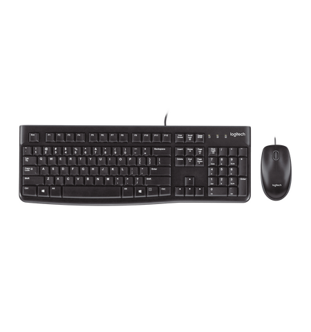 Комплект проводной клавиатуры и мыши Logitech MK120 (920-002561)