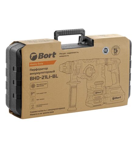 Перфоратор аккумуляторный Bort BHD-21Li-BL, 14-е фото товара в интерент-магазине freenet.by Перфоратор аккумуляторный Bort BHD-21Li-BL, 14-е