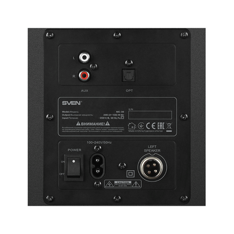 Акустическая система SVEN MC-30, 7-е