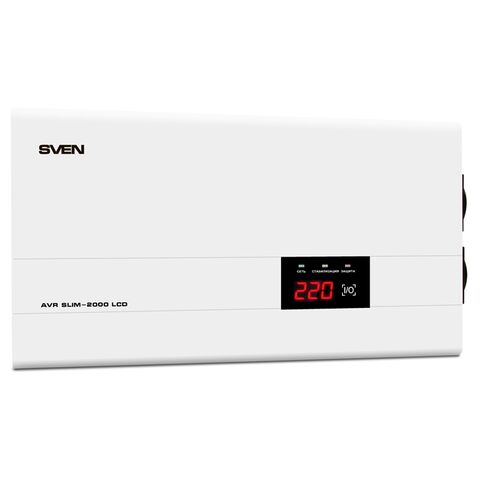 Стабилизатор напряжения SVEN AVR SLIM-2000 LCD, 3-е