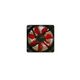 Кулер для корпуса Delux 12cm LED Fan W (1100RPM) Red