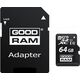 Карта памяти GOODRAM M1AA microSDXC 64GB Class10 UHS-I + SD Adapter (M1AA-0640R12)