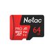 Карта памяти Netac P500 Extreme Pro microSDXC 64GB Class10 UHS-I U3 V30 A1 (NT02P500PRO-064G-S)