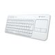Клавиатура Logitech K400 Wireless Touch Keyboard White (920-005931), 2-е