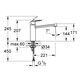 Смеситель GROHE Eurosmart Cosmopolitan 30193000, 2-е